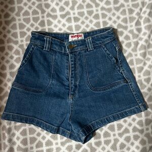 High waisted wrangler jean shorts